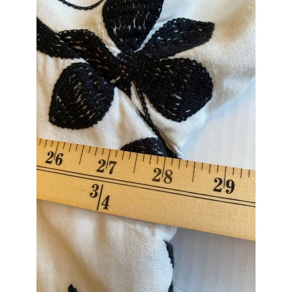 Silk Land Womens Floral Embroidered Linen Lined Jacket Size 3X OfficeCore Career - Picture 7 of 10